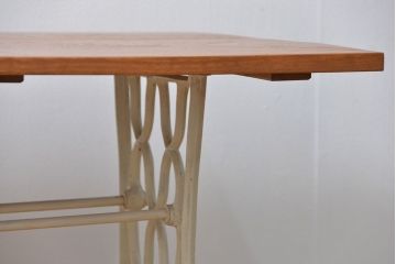 イギリスアンティーク 古材を使ってリメイクしたシンガーミシンテーブル(2)(作業台、机)