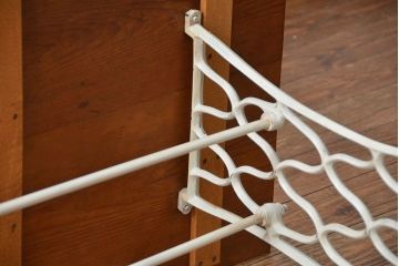 イギリスアンティーク 古材を使ってリメイクしたシンガーミシンテーブル(2)(作業台、机)