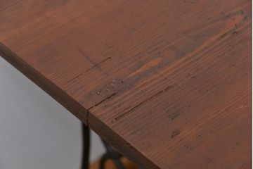 イギリスアンティーク 古材を使ってリメイクしたシンガーミシンテーブル(3)(作業台、机)