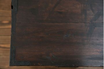 アンティーク家具　古民具・骨董 前面桐材の時代箪笥ローボード(桐箪笥、桐たんす)