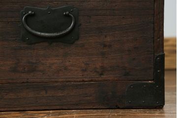 アンティーク家具　古民具・骨董 前面桐材の時代箪笥ローボード(桐箪笥、桐たんす)