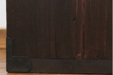 アンティーク家具　古民具・骨董 前面桐材の時代箪笥ローボード(桐箪笥、桐たんす)