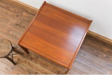 北欧家具 チーク材 北欧ビンテージ スクエア コーヒーテーブル(センターテーブル)