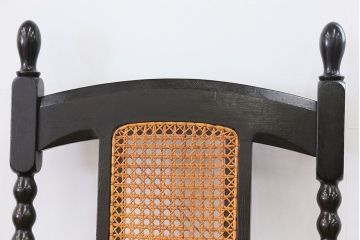 アンティーク家具　大正ロマン 上質な古いナラ材のアームチェア(椅子、イス)