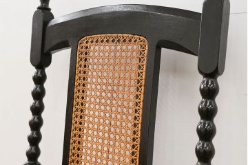 アンティーク家具　大正ロマン 上質な古いナラ材のアームチェア(椅子、イス)