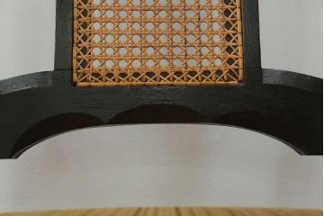 アンティーク家具　大正ロマン 上質な古いナラ材のアームチェア(椅子、イス)