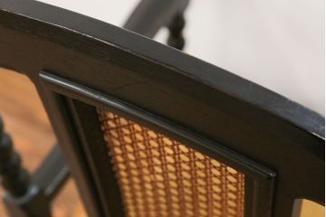 アンティーク家具　大正ロマン 上質な古いナラ材のアームチェア(椅子、イス)