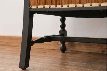 アンティーク家具　大正ロマン 上質な古いナラ材のアームチェア(椅子、イス)