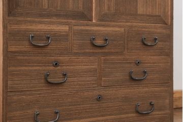 アンティーク家具　アンティーク 古い桐材の小箪笥(チェスト、小引き出し、桐箪笥、桐たんす)