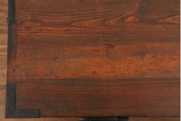アンティーク家具　古民具・骨董 丸金具の時代箪笥ローボード(1)(ローチェスト)