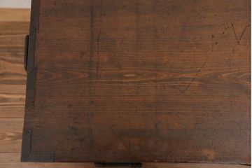 アンティーク家具　古民具・骨董 丸金具の時代箪笥ローボード(2)(ローチェスト)