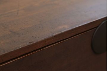 アンティーク家具　古民具・骨董 丸金具の時代箪笥ローボード(2)(ローチェスト)