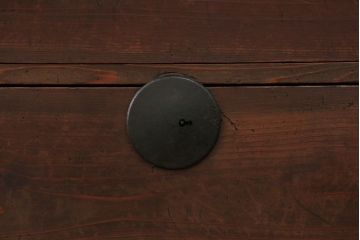 アンティーク家具　古民具・骨董 丸金具の時代箪笥ローボード(2)(ローチェスト)