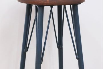 ラフジュ工房オリジナル　アイアンペイントハイスツール(1)(丸椅子、丸イス)