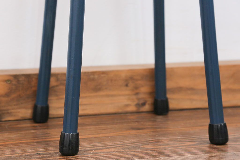 ラフジュ工房オリジナル　アイアンペイントハイスツール(1)(丸椅子、丸イス)