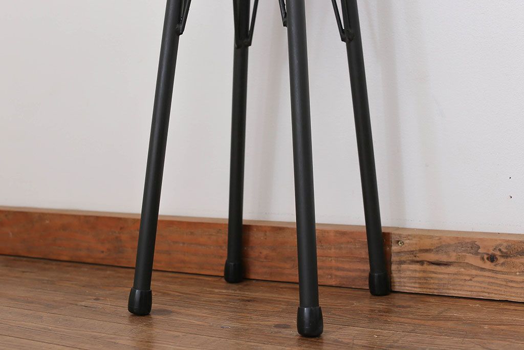 ラフジュ工房オリジナル　アイアンペイントハイスツール(2)(丸椅子、丸イス)