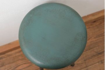 ラフジュ工房オリジナル　アイアンペイントハイスツール(2)(丸椅子、丸イス)