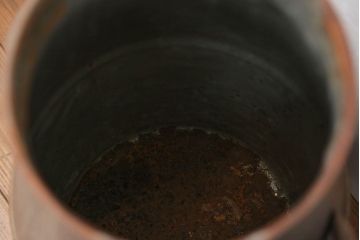 アンティーク雑貨　昭和レトロ 古いアイアンの牛乳缶3個セット(ミルク缶)
