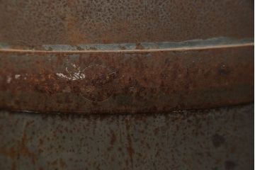 アンティーク雑貨　昭和レトロ 古いアイアンの牛乳缶3個セット(ミルク缶)