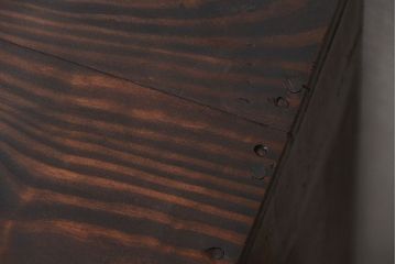 アンティーク家具　アンティーク　引き出し付き!古い木の書類棚(カルテケース、小引き出し)