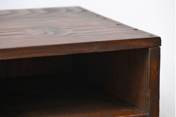 アンティーク家具　アンティーク　引き出し付き!古い木の書類棚(カルテケース、小引き出し)