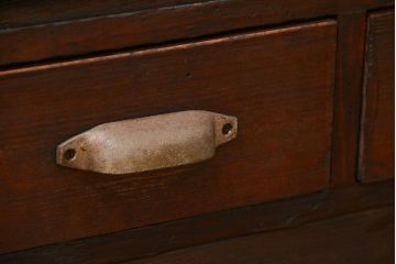 アンティーク家具　アンティーク　引き出し付き!古い木の書類棚(カルテケース、小引き出し)