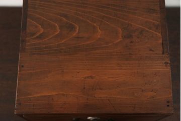 レトロ家具　昭和レトロ 古い木の二段小引き出し