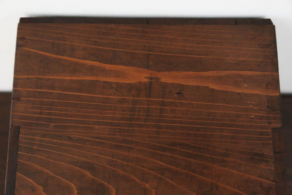 レトロ家具　昭和レトロ 古い木の二段小引き出し