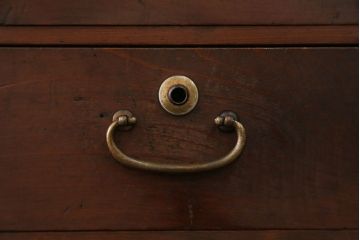 レトロ家具　昭和レトロ 古い木の二段小引き出し