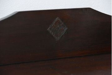 アンティーク家具　アンティーク 古い栓材の小振りな丸窓本箱(ブックケース、収納棚)