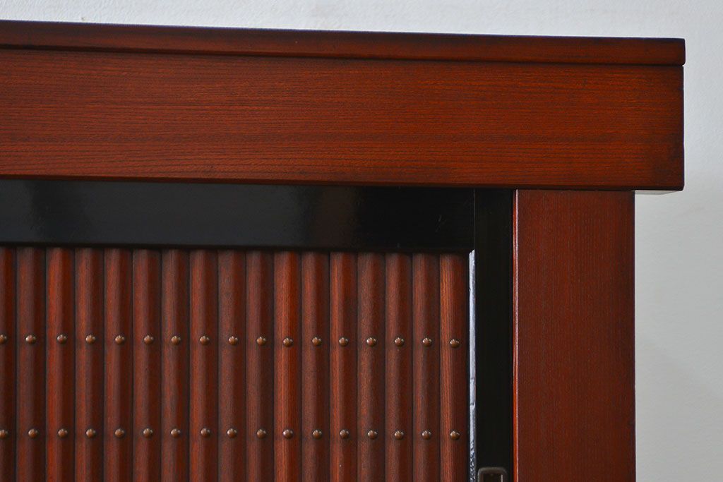 アンティーク家具　古民具・骨董 前面欅材!美しい七尺近江水屋箪笥