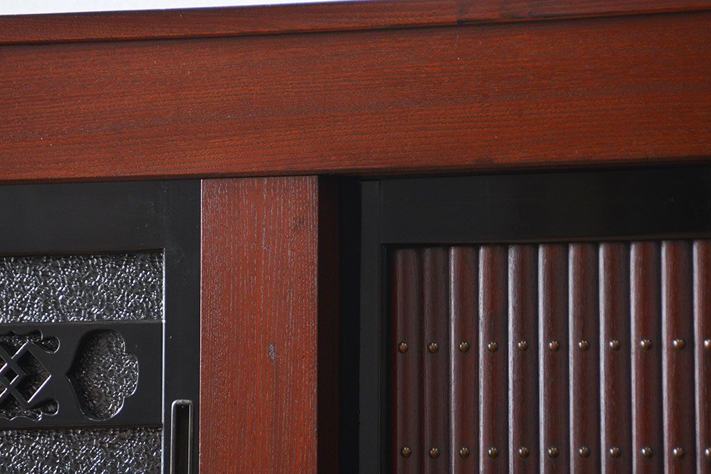 アンティーク家具　古民具・骨董 前面欅材!美しい七尺近江水屋箪笥