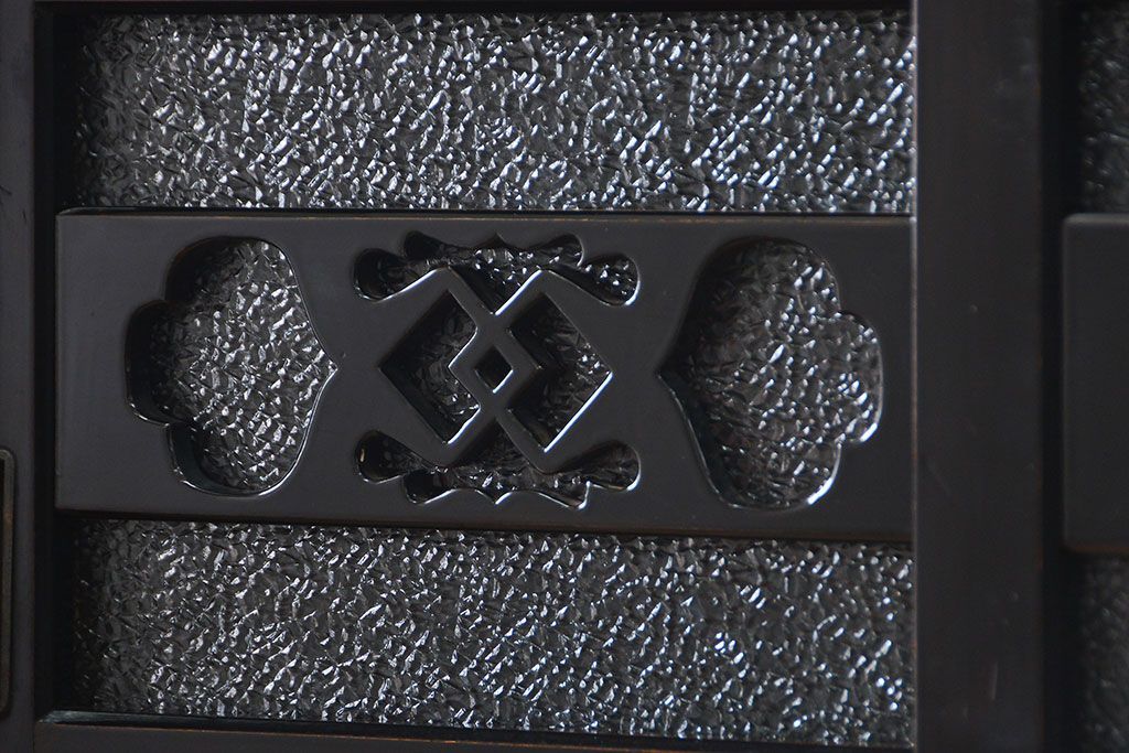 アンティーク家具　古民具・骨董 前面欅材!美しい七尺近江水屋箪笥