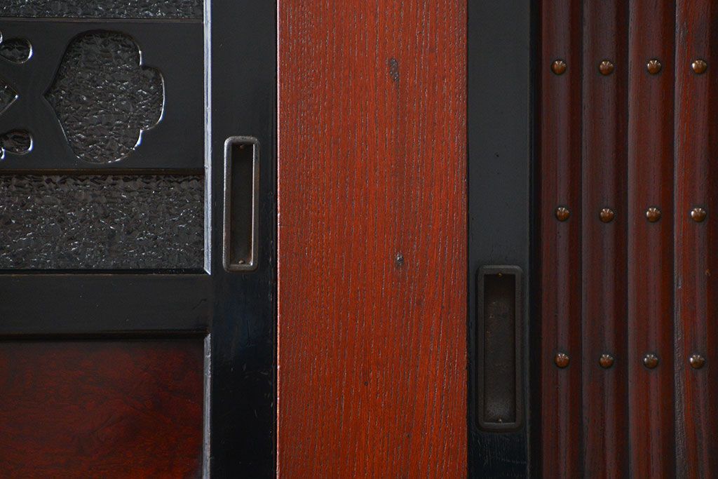 アンティーク家具　古民具・骨董 前面欅材!美しい七尺近江水屋箪笥