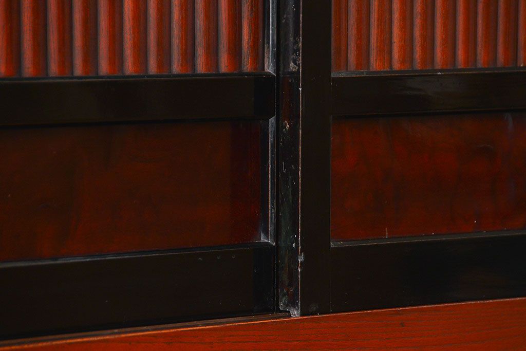 アンティーク家具　古民具・骨董 前面欅材!美しい七尺近江水屋箪笥