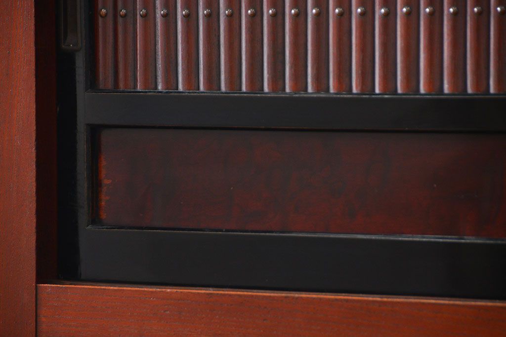 アンティーク家具　古民具・骨董 前面欅材!美しい七尺近江水屋箪笥