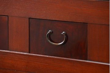 アンティーク家具　古民具・骨董 前面欅材!美しい七尺近江水屋箪笥