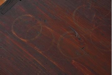 アンティーク家具　アンティーク 古い木の小振りな書類棚(マス目棚、収納棚、飾り棚)