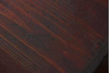 アンティーク家具　アンティーク 古い木の小振りな書類棚(マス目棚、収納棚、飾り棚)