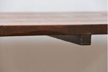 アンティーク家具　アンティーク 古材天板の鉄脚センターテーブル(机、作業台)