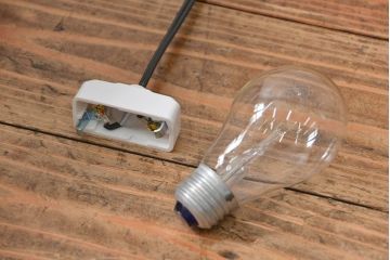 ビンテージ 松本民芸家具 欅製 吊大アンドンをリメイクした吊り下げ照明(1)(天井照明)