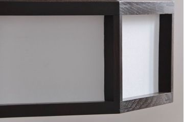 ビンテージ 松本民芸家具 欅製 吊大アンドンをリメイクした吊り下げ照明(2)(天井照明)