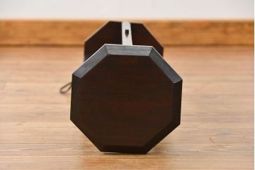 ビンテージ 松本民芸家具 希少な欅製 吊大アンドン(1)(天井照明、吊り下げ照明)