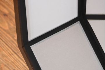 ビンテージ 松本民芸家具 希少な欅製 吊大アンドン(1)(天井照明、吊り下げ照明)