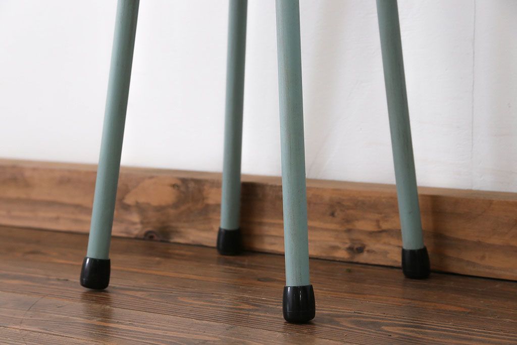 ラフジュ工房オリジナル　アイアンペイントハイスツール(4)(丸椅子、丸イス)