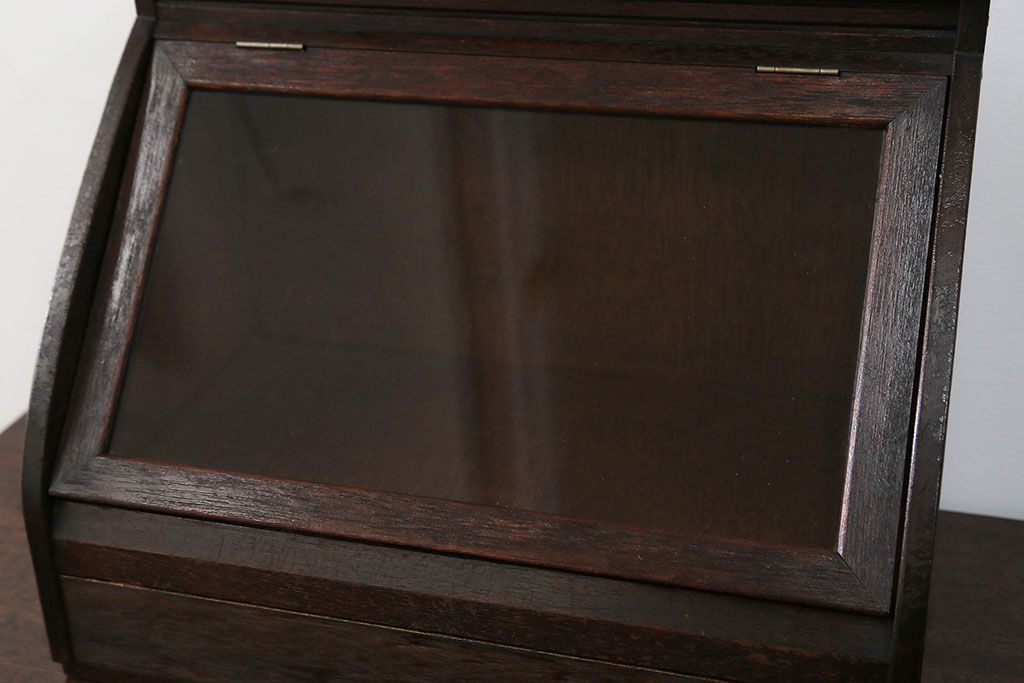 アンティーク家具　アンティーク 引き出し付きの卓上ガラスケース(ショーケース)