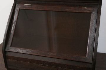 アンティーク家具　アンティーク 引き出し付きの卓上ガラスケース(ショーケース)