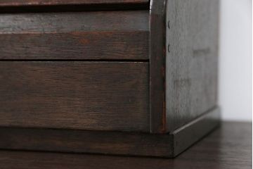 アンティーク家具　アンティーク 引き出し付きの卓上ガラスケース(ショーケース)