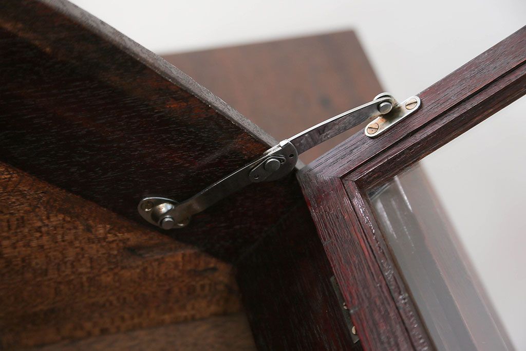 アンティーク家具　アンティーク 引き出し付きの卓上ガラスケース(ショーケース)