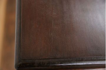 アンティーク雑貨　アンティーク 古い木の上品な高脚花台(サイドテーブル)